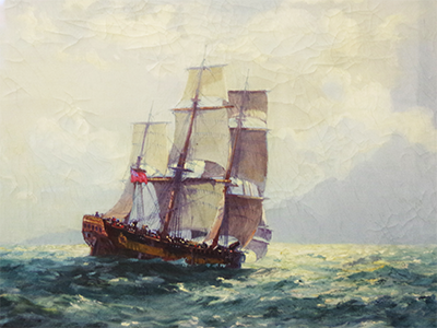 Allcott Oil Marine art is always very popular and highly collectable